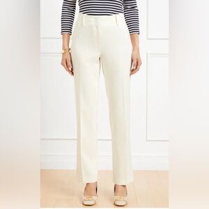 TALBOTS CLASSIC WHITE CHATHAM ANKLE PANTS/TROUSERS•EXCELLENT CONDITION•Size 8